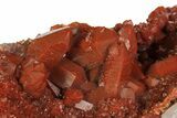 Sparkly, Red Quartz Crystal Cluster - Morocco #173909-3